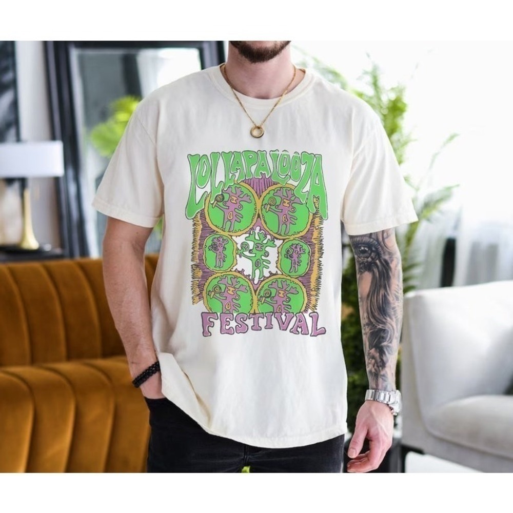 1993 Lollapalooza Tour Alice In Chains Retro Music T-Shirt